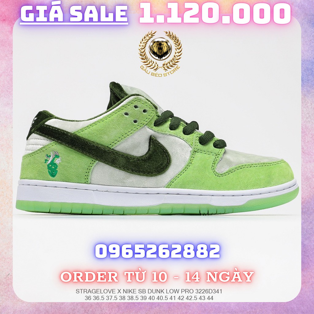 Order 1-2 Tuần + Freeship Giày Outlet Store Sneaker _StrangeLove x Nike SB Dunk Low"Valentine's Day" MSP: gaubeaostore.