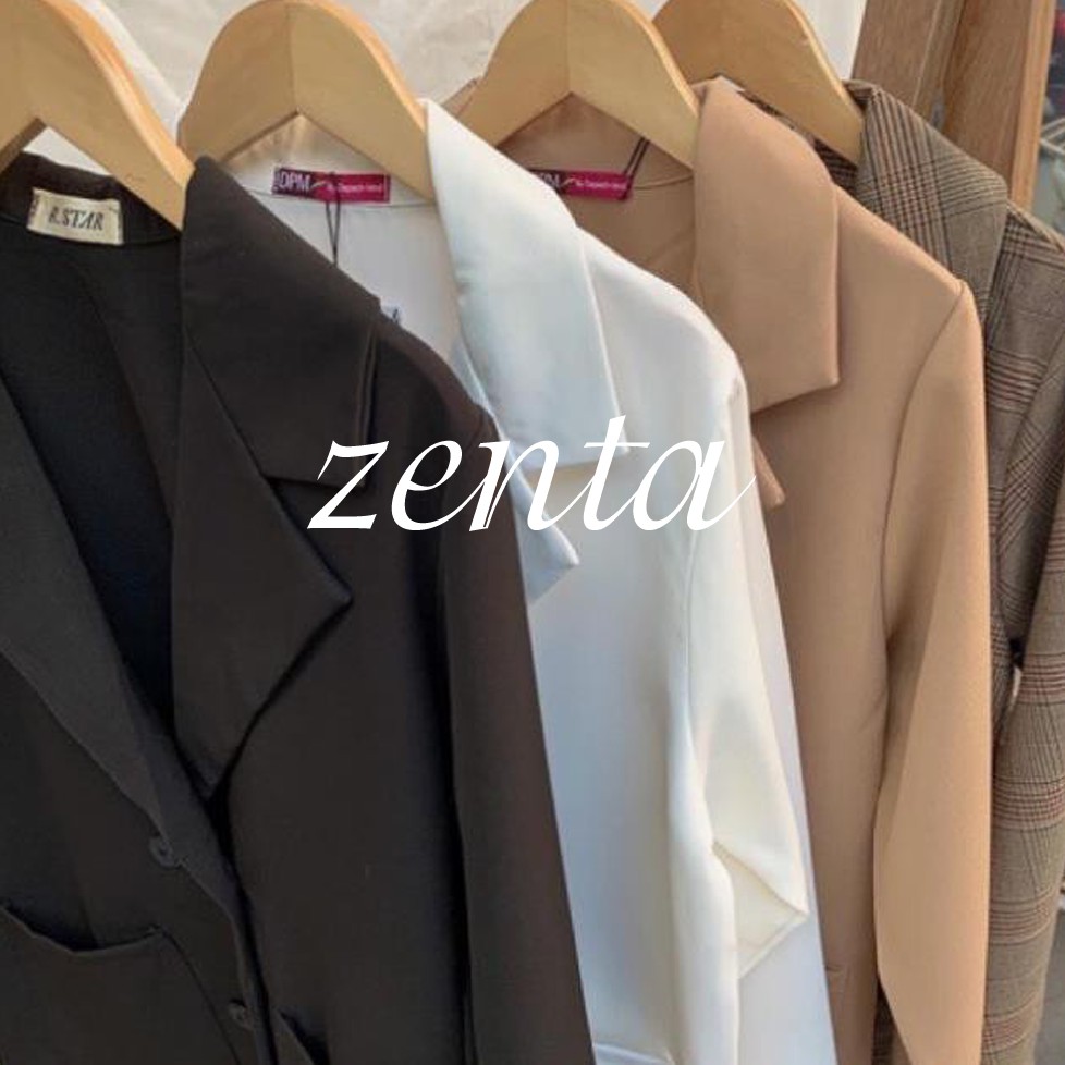 Áo Blazer Trơn đen, be Phong Cách Hàn Quốc - Áo Khoác Vest Nữ - Zenta 01