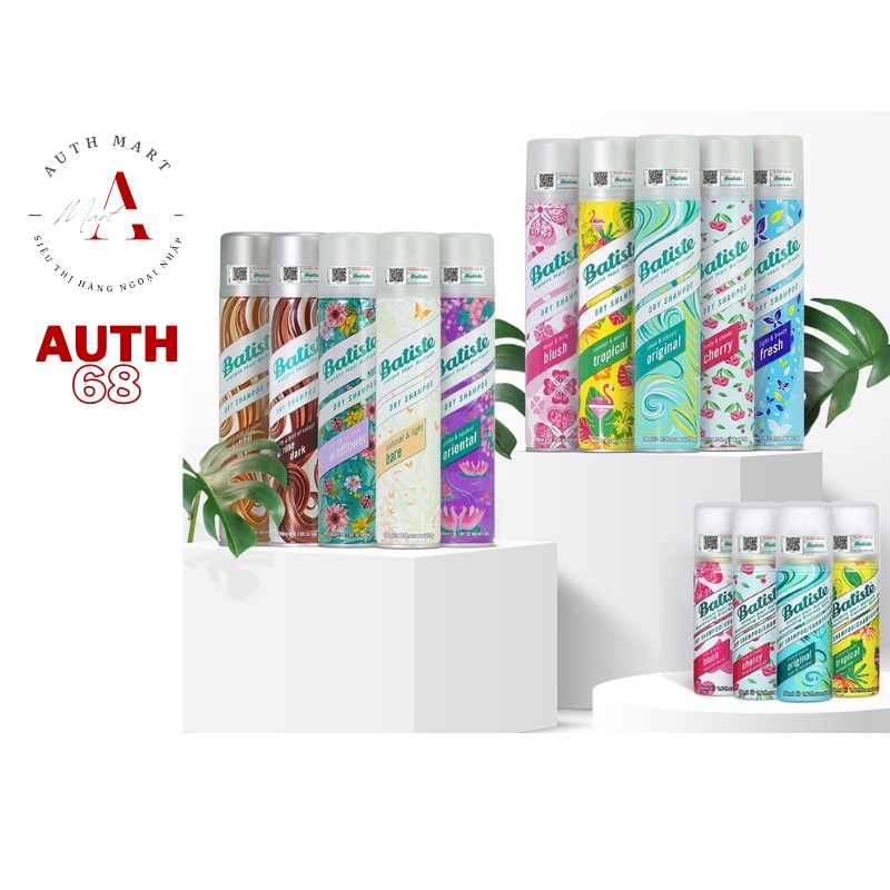 Dầu Gội Khô Batiste Dry Shampoo 50ml Hết Ngứa, Hết Bết Dính Tóc Bồng Bềnh Tức Thì CHÍNH HÃNG