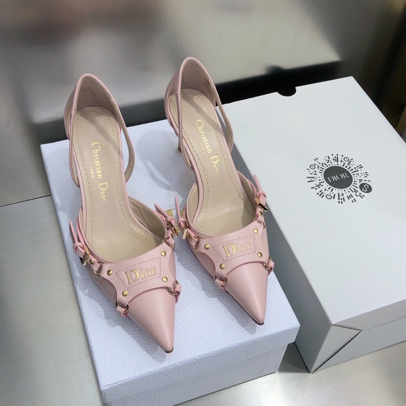 Giày cao gót quai hậu mũi nhọn thương hiệu Dior CD cao cấp mẫu 2022