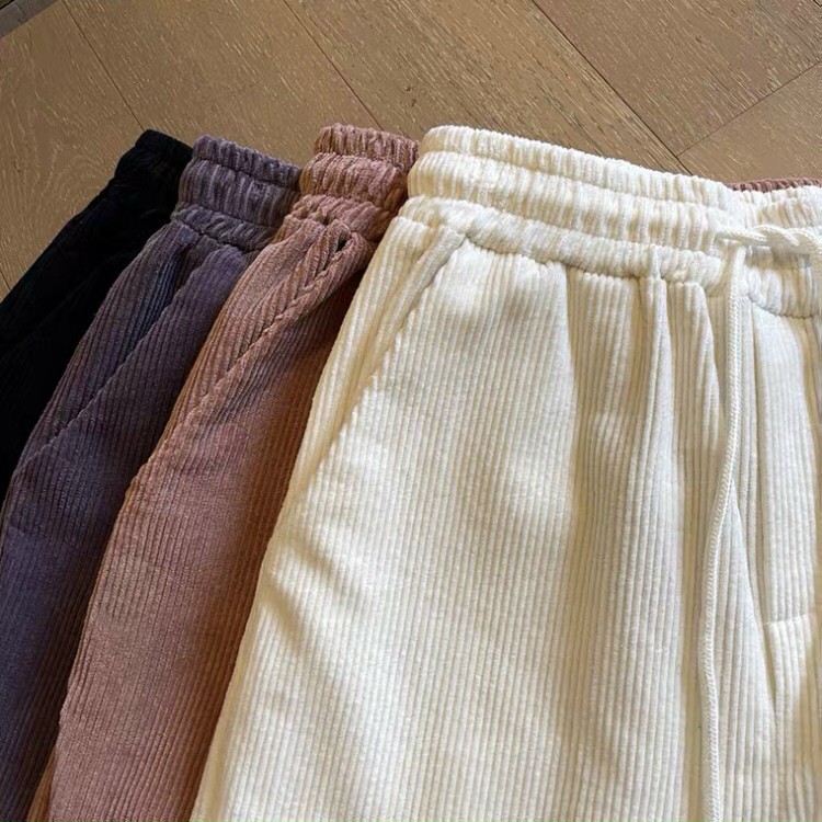 Quần Jogger Nam Nữ Chất Nhung Form Rộng Ống Dây Rút SPUN 2 Màu Dáng Hiphop Thể Thao Vải Mịn