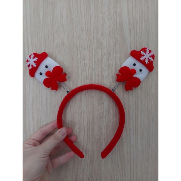 Cài nhung Noel mềm mại người tuyết/ sừng tuần lộc | BigBuy360 - bigbuy360.vn