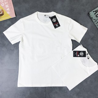 Áo thun trơn màu trắng cotton 100