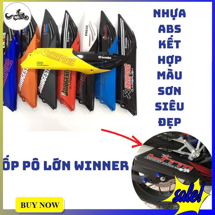 Ốp Pô Winner V1 Nhựa ABS Màu Sơn Siêu Đẹp (Che Pô - Pát Pô)