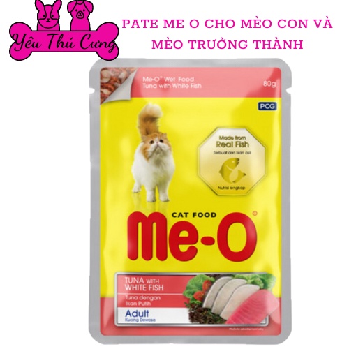 Pate  cho mèo vị cá ngừ Me-o gói 80g-YÊU THÚ CƯNG