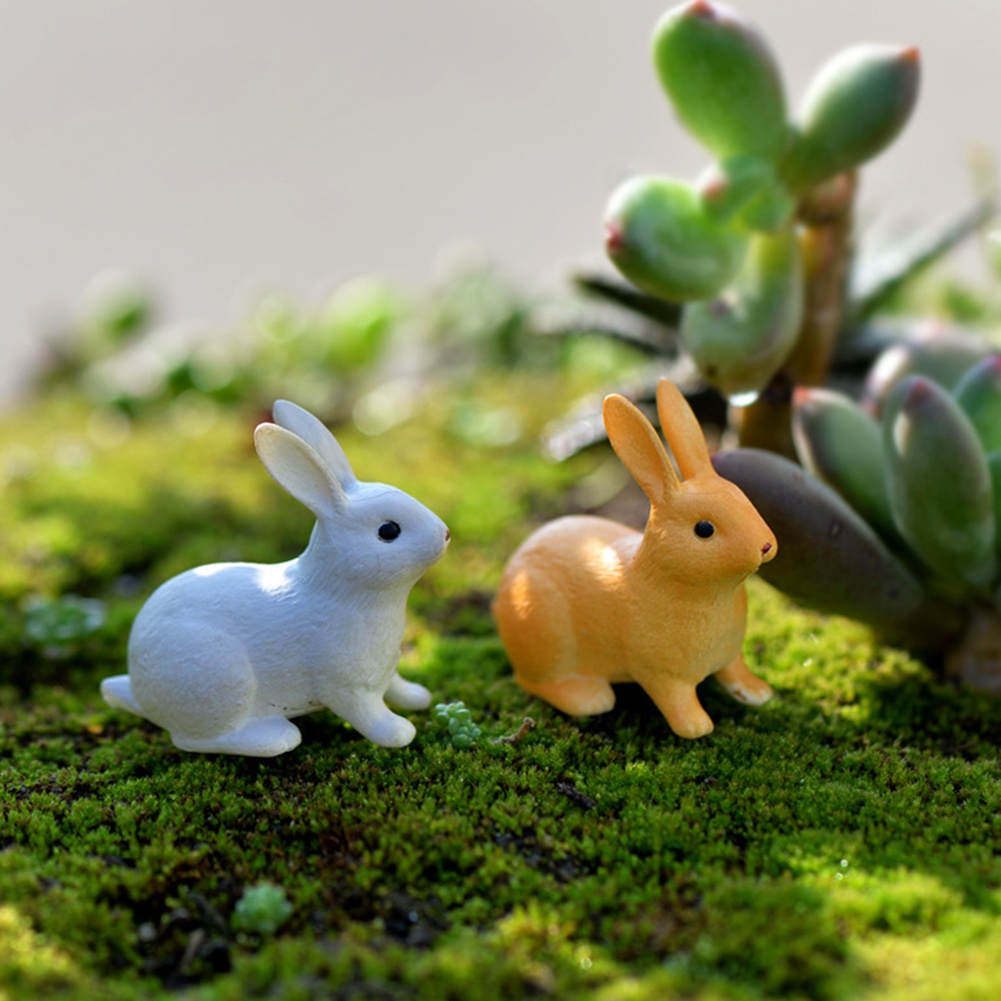 【SPP】Lovely Rabbit Miniature Landscape DIY Garden Decor Crafts Dollhouse Ornament