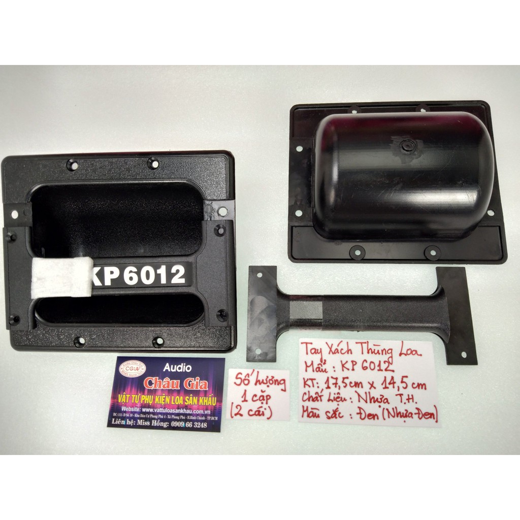 Tay xách thùng loa 6012 nhựa 2 cái Audio Châu Gia
