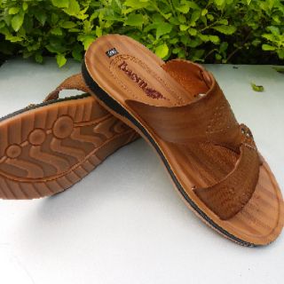Dép lê nam da bò đế kếp