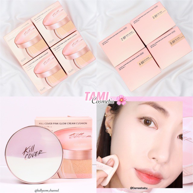 (MẪU MỚI LIMITED) PHẤN NƯỚC CLIO KILL COVER GLOW CUSHION SPF50+ PA+++( tặng lõi)