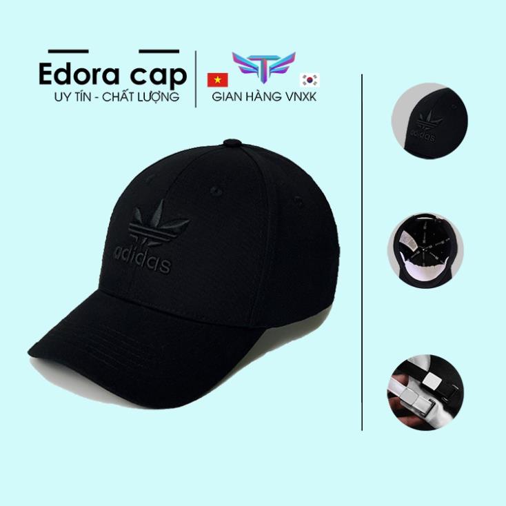 Nón kết Mũ lưỡi trai Adidas logo đen full hộp full size Đẹp