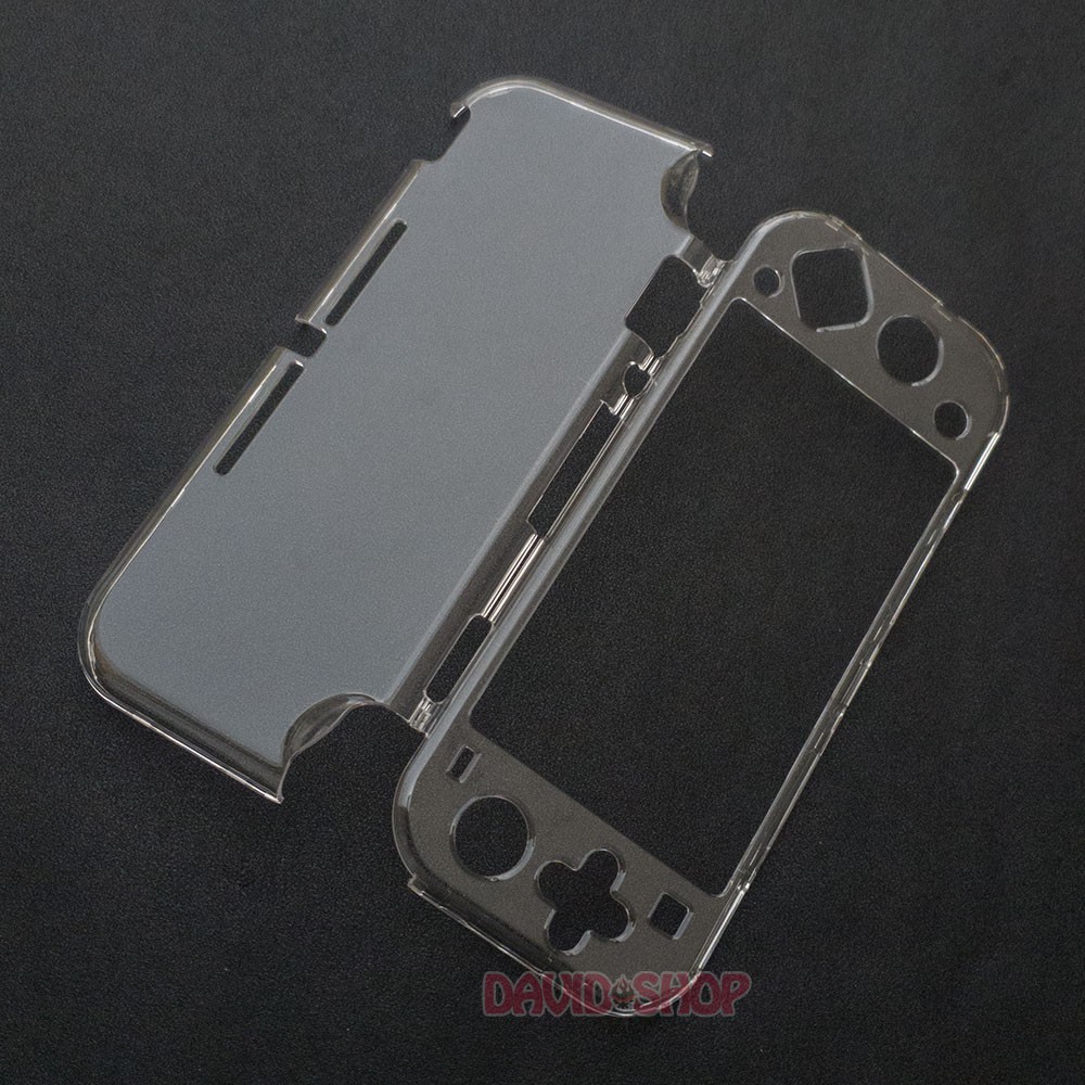 Case cứng trong suốt cán lồi có chân chống cho Nintendo Switch Lite