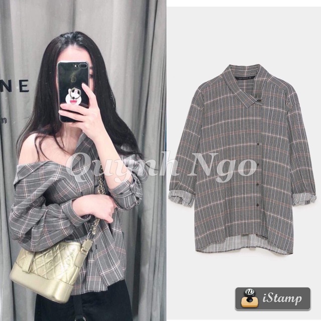 ÁO SƠMI TRỄ VAI ZARA