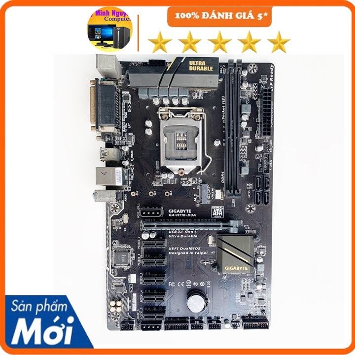 Main H110 d3a Gigabye mod chạy i3-9100F (đã qua sử dụng)