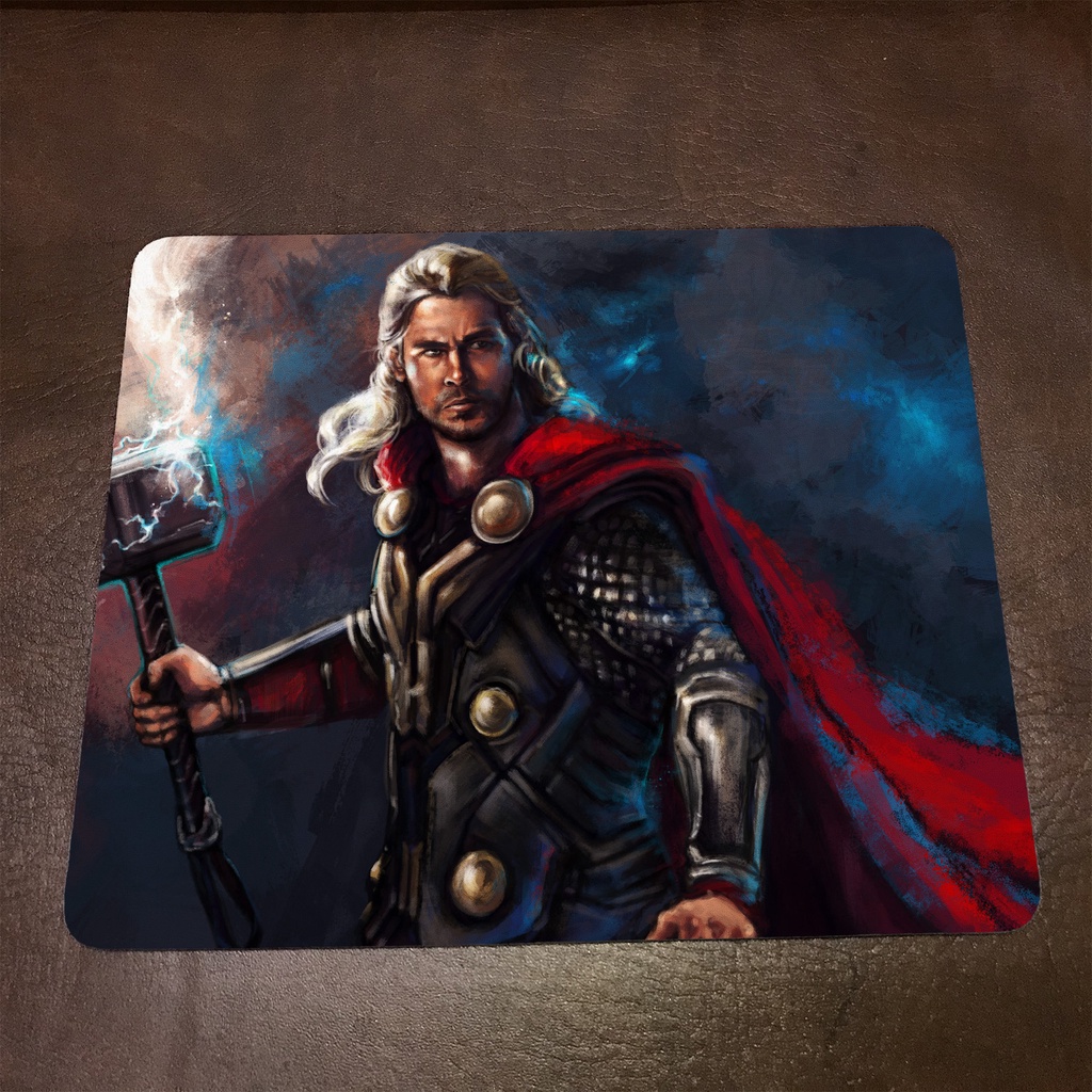 Lót chuột máy tính Marvel THOR - Mẫu 3 Mousepad cao su êm ái, nhận in theo yêu cầu