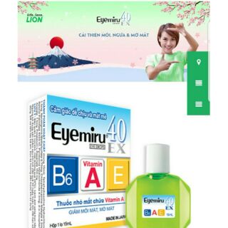 Nhỏ mắt Eyemiru cải thiện ngứa, mờ, mỏi mắt