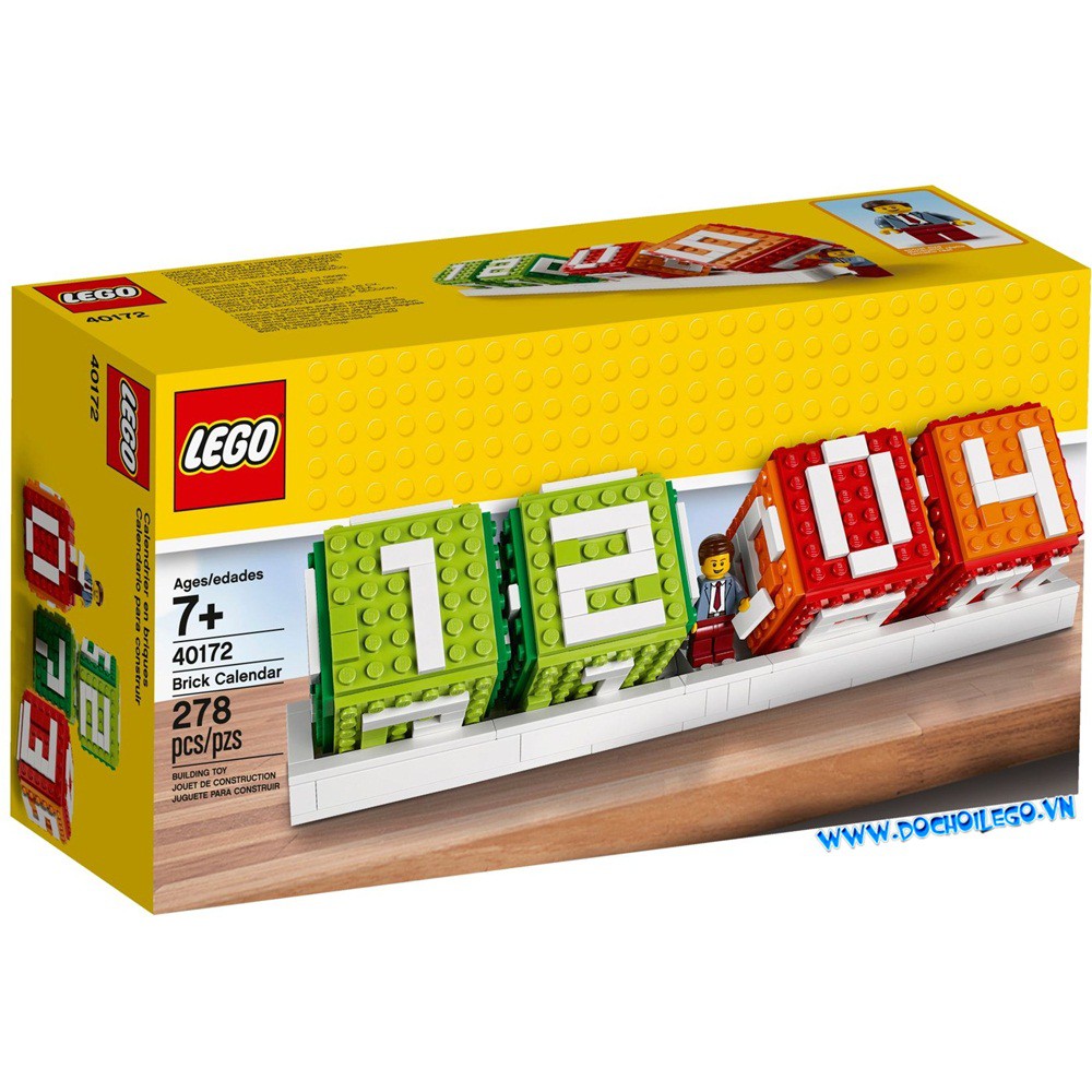 40172 Đồ chơi lắp ráp Iego Brick Calendar - Lịch ngày tháng Đồ chơi lắp ráp Iego