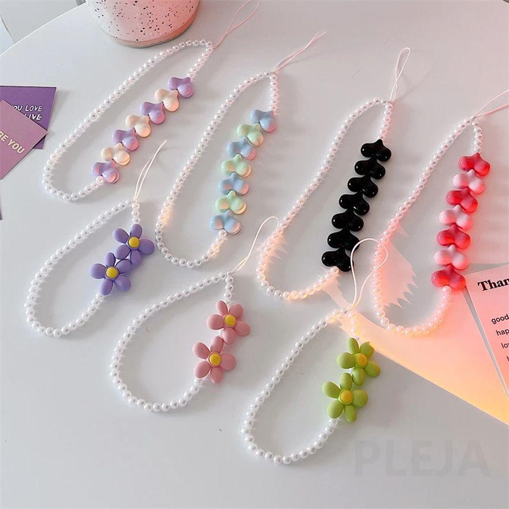 Ốp Điện Thoại Họa Tiết Hoa Nhiều Màu Sắc Kèm Dây Đeo Tay Và Móc Khóa Xinh Xắn