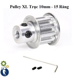 Buly, puly, pulley xl trục 10mm - 15 răng, sử dụng với dây đai xl
