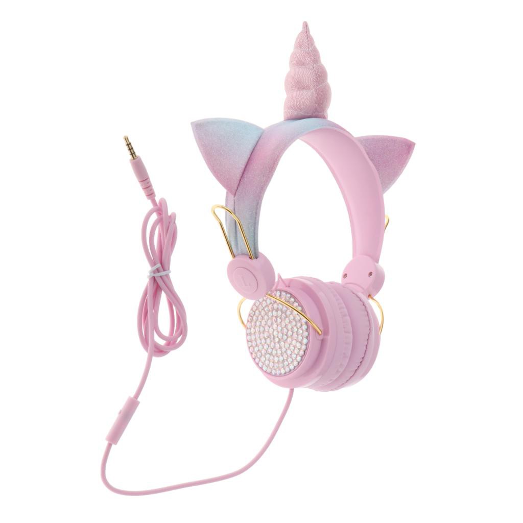 Tai Nghe Chụp Tai Có Mic Hình Unicorn Dễ Thương Cho Bé Gái Bubb Shop61