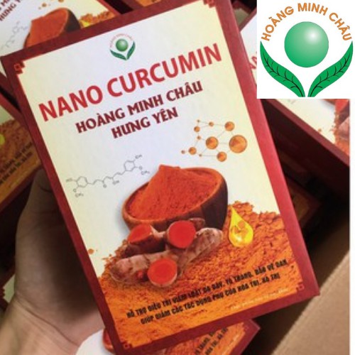 Tinh Bột Nghệ Nano Curcumin lọ 60 viên nang mềm hôc trợ giảm đau dạ dày giảm mỡ bụng_Hoàng Minh Châu