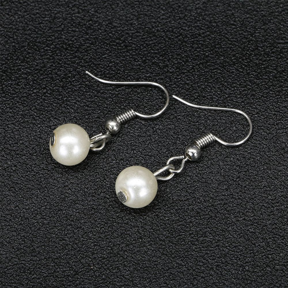 Bộ trang sức vòng cổ + vòng tay + khuyên tai đính ngọc trai phong cách Hàn Quốc cho nữ