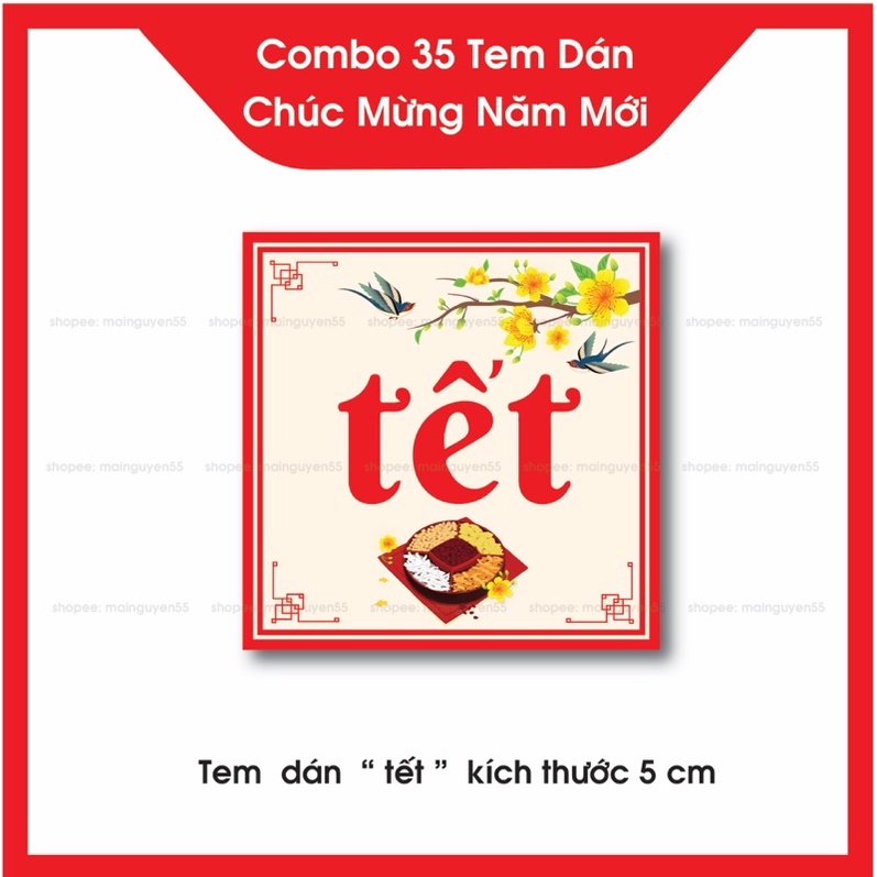 Combo tem Tết , Tem Chúc Mừng Năm Mới
