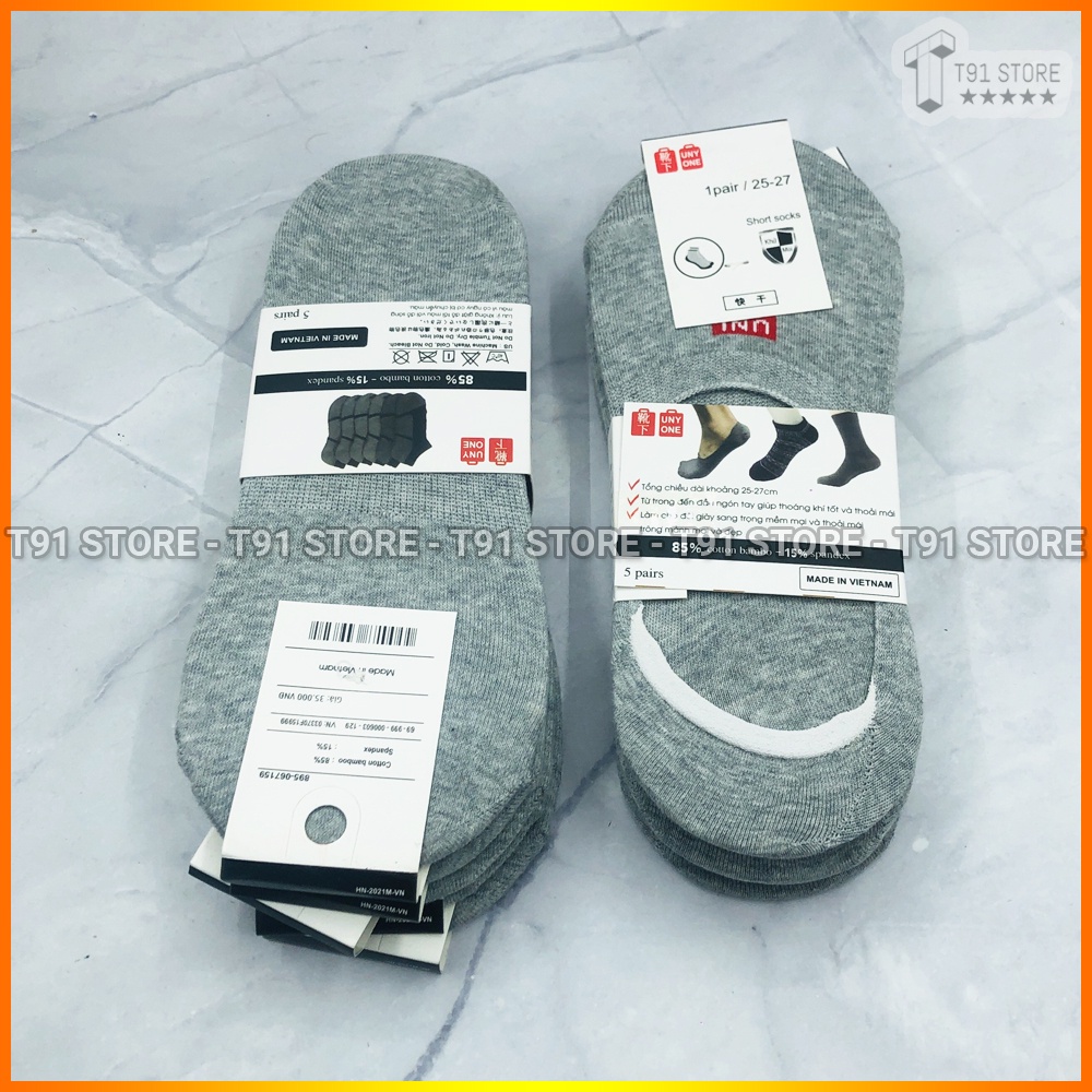 Tất lười nam - Vớ/tất hài nam/nữ set 5 đôi - 10 đôi - Chất liệu cotton, thoáng mát mùa hè, dễ sử dụng