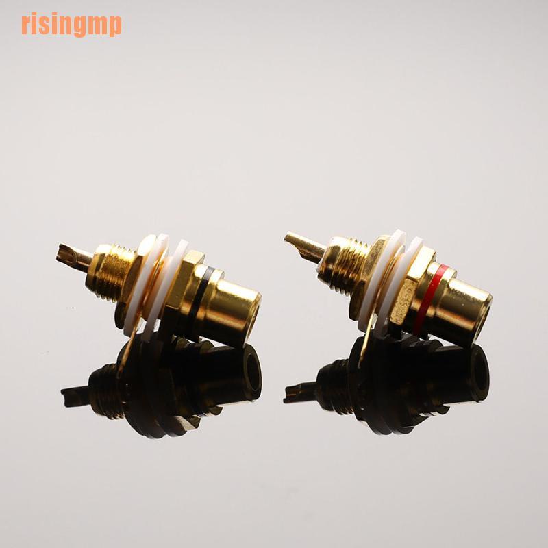 1 Cặp Âm Thanh Phono Mạ Vàng