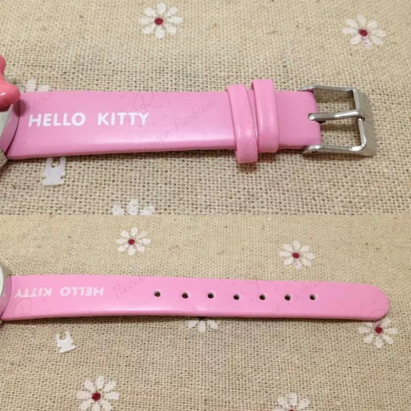Đồng hồ Hello Kitty dây da dành cho bé gái