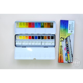 [ARBAT] Set màu nước Daniel Smith halfpan - Hộp thiếc
