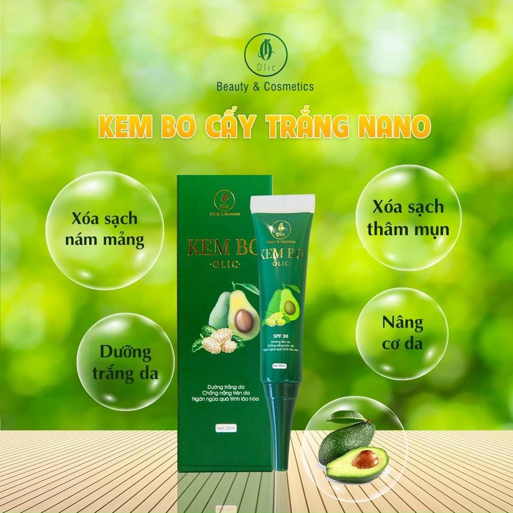 Kem bơ cấy trắng nano olic mẫu mới | BigBuy360 - bigbuy360.vn