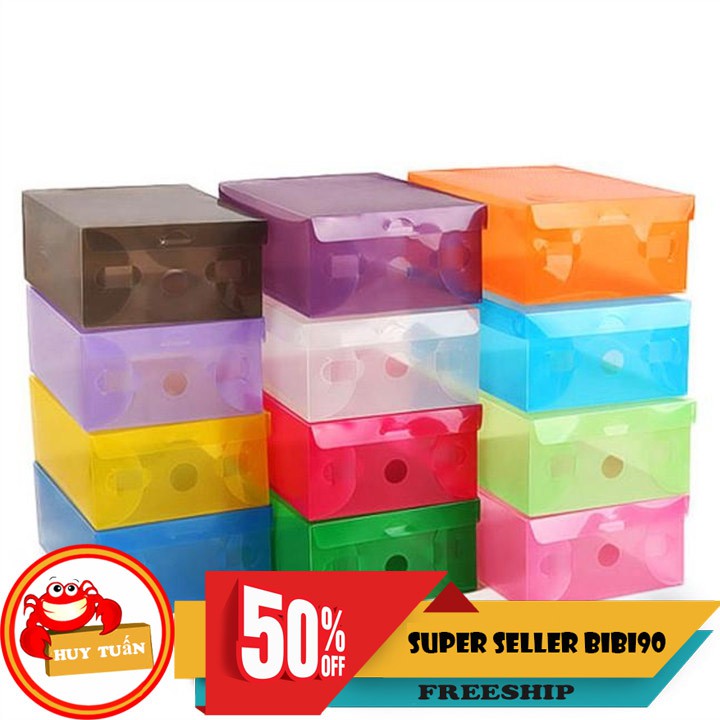 Combo 3 hộp đựng giày trong suốt