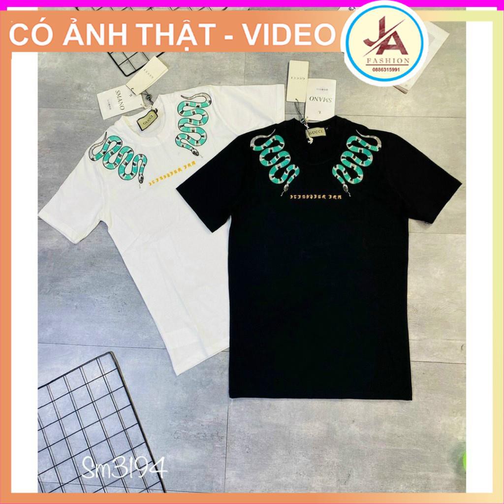Áo thun In Hình Rắn Xanh  Ngắn Tay Cổ Tròn Chất Vải Cotton , áo phông nam nữ unisex tay lỡ form rộng hot trend | BigBuy360 - bigbuy360.vn