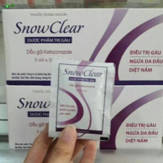 Dầu gội sạch gàu SnowClear (lốc/10 gói)