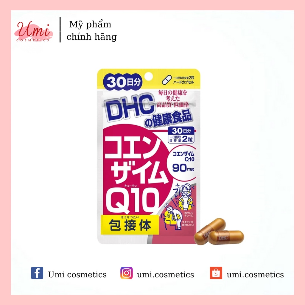 Viên Uống Chống Lão Hóa, Xóa Nếp Nhăn DHC COENZYME Q10 60 Viên /Gói