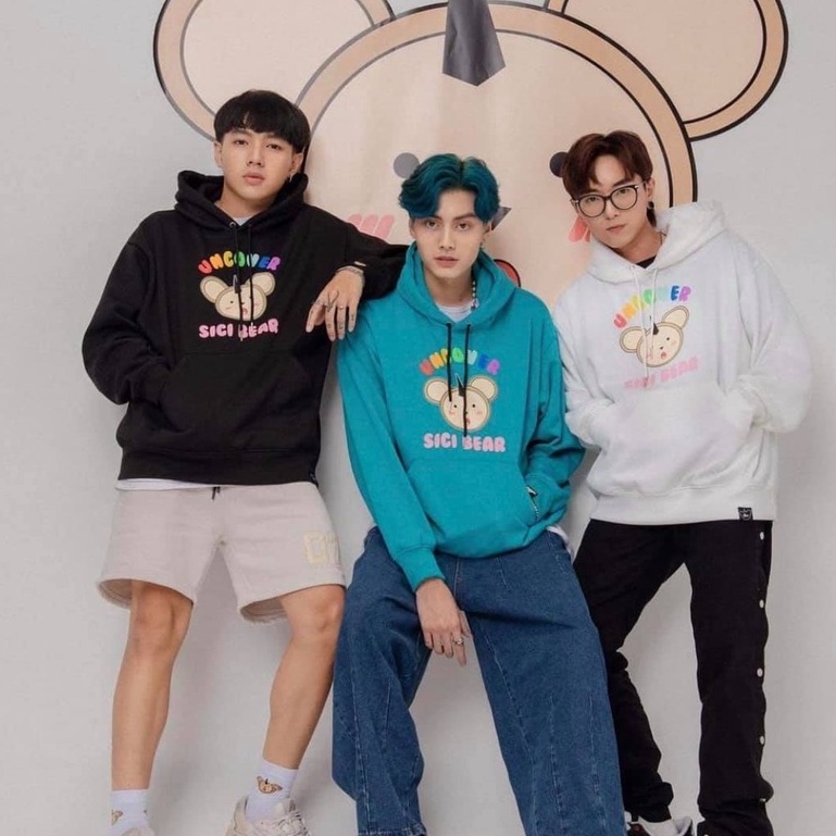 Áo khoác hoodie Sici Uncover 3 màu Nam nữ nỉ cotton