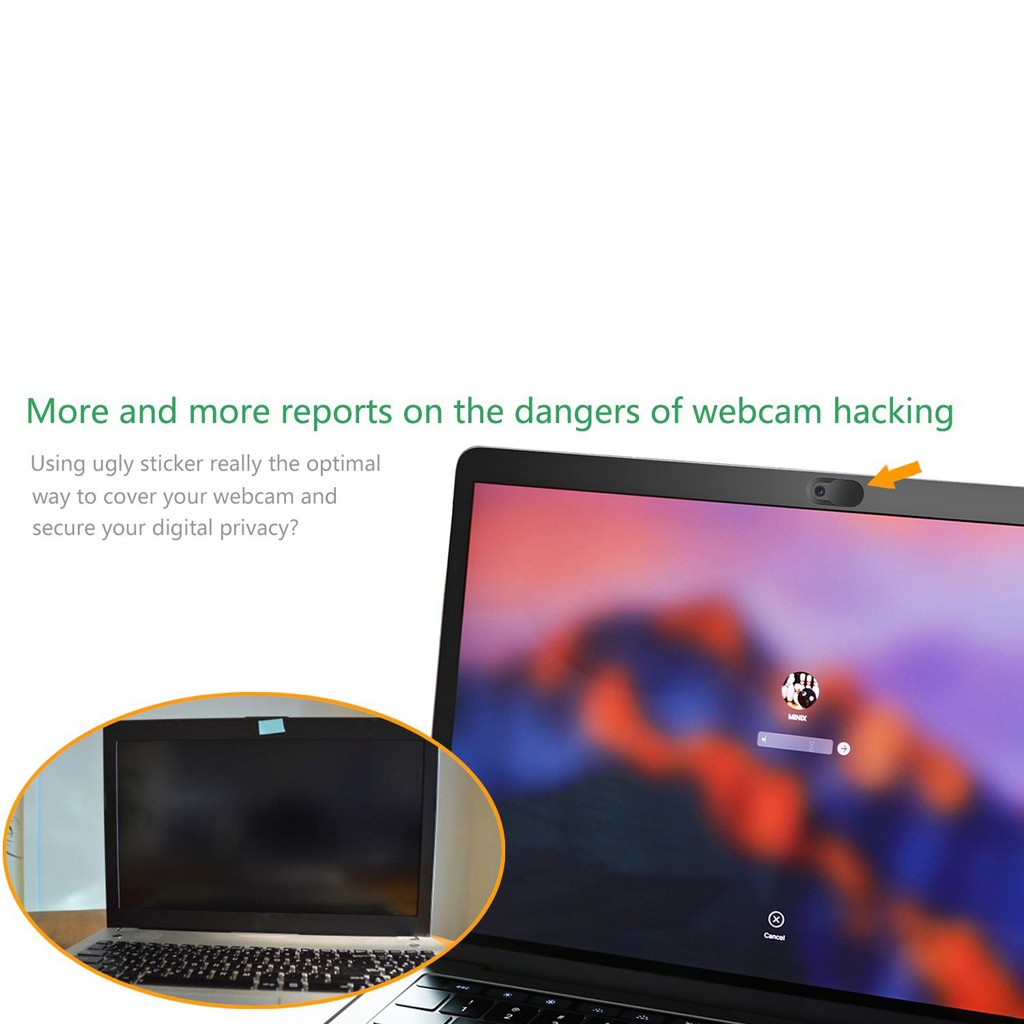ANDROID 3 Miếng Dán Webcam Có Thể Tháo Rời Và Tái Sử Dụng Cho Điện Thoại / Máy Tính Bảng / Ipad / Ios / Ipad / Pc / T1