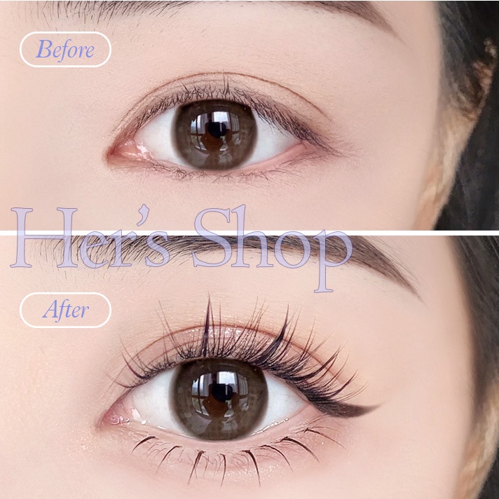 Lông Mi Giả Tách Sợi Nối Mi Dưới Tự Nhiên Độ Dài 5mm-7mm Tặng Keo Dán Mi - Mi Giả Tách Sợi Tự Nối Tại Nhà B7253