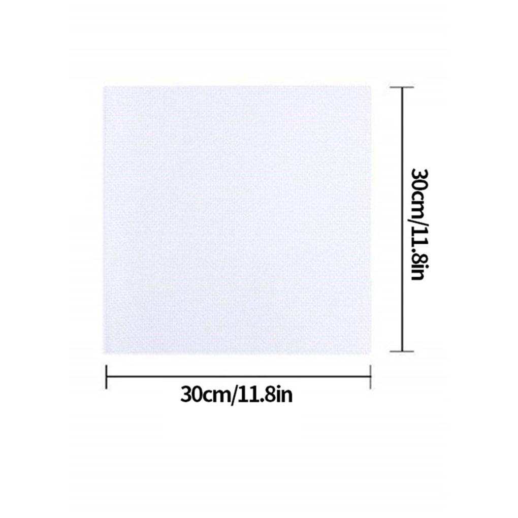 Set 14 Tấm Vải Lưới Cotton Thêu Tranh Chữ Thập Thủ Công
