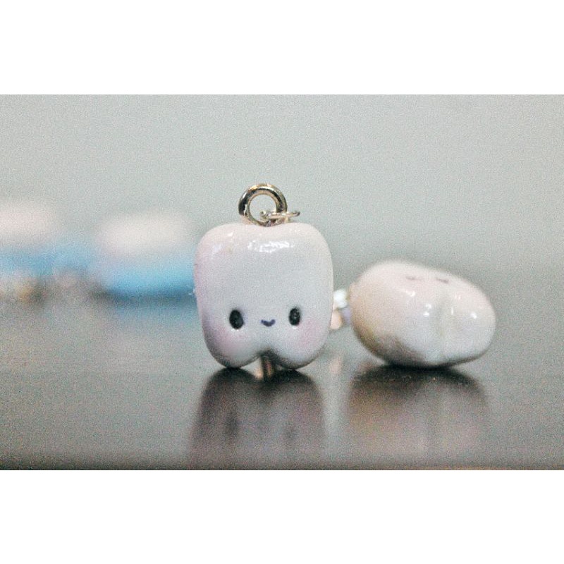 Móc chìa khoá đôi Răng- Bàn chải