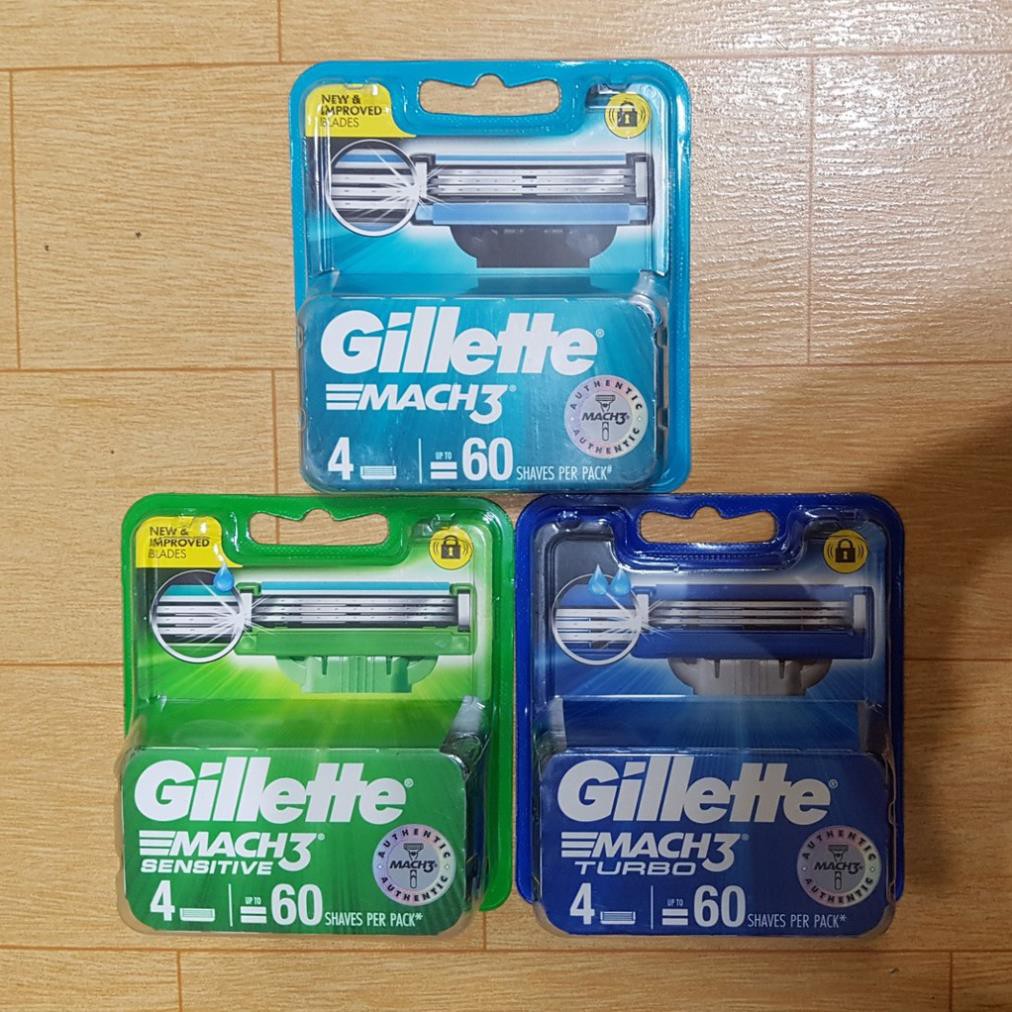 Hộp lưỡi dao cạo râu Gillette Mach 3