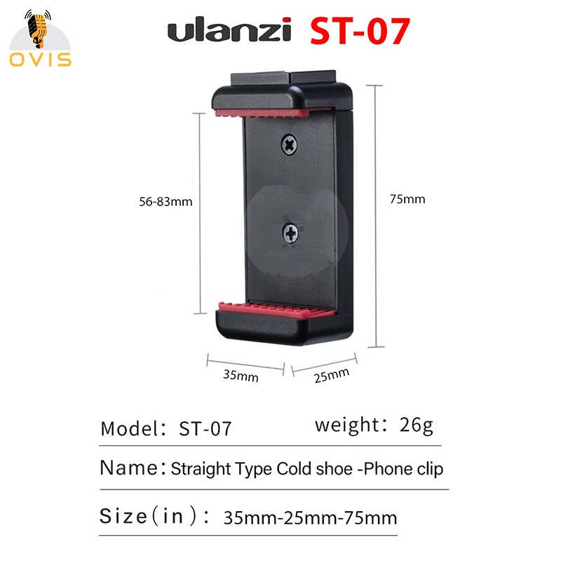 ULANZi Phone Tripod Mount 360 / ST 19 / ST 07 - Gá Kẹp Điện Thoại Smartphone