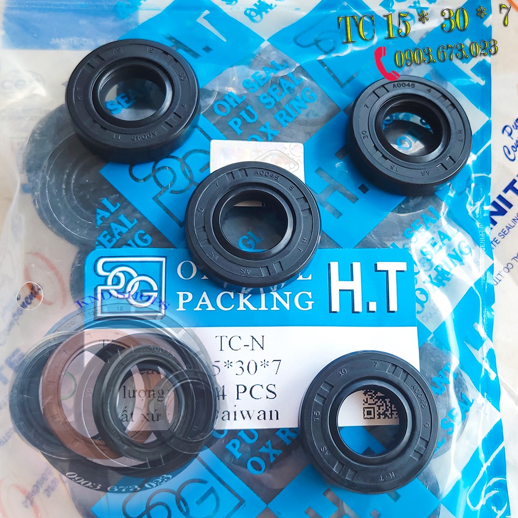 Phốt dầu SOG TC 15*30*5 | SOG TC 14*30*5, Phớt máy bơm chặn nhớt trục chuyên cho phụ tùng máy bơm nước, xe máy