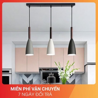 Đèn thả bàn ăn cao cấp 3 bóng sơn tĩnh điện YAHINO tặng kèm bóng LED chuyên dụng