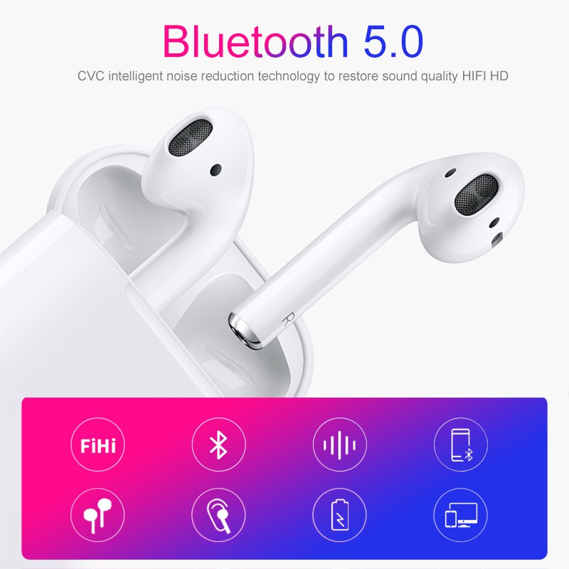 Tai nghe bluetooth không dây i12 TWS mini nhỏ gọn