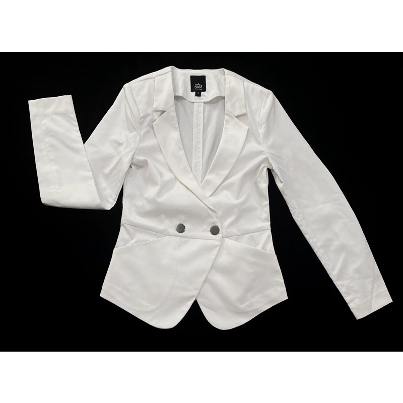 Áo vest trắng kaki lụa dày Ninomaxx (Size S/ Dơ nhẹ) - Thanh lý vnxk