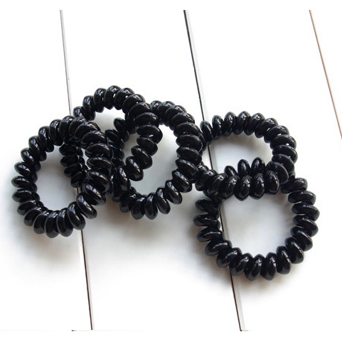 [Combo 100] Dây Cột Tóc Dạng LÒ XO Size Lớn 5.5cm Đen