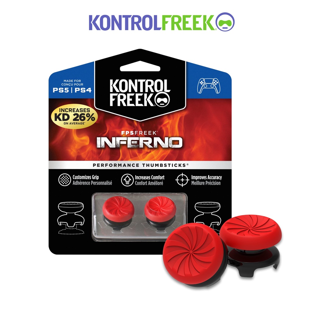 Núm bọc cần analog KontrolFreek cho tay cầm FPS Freek Inferno - PS5 - Đỏ