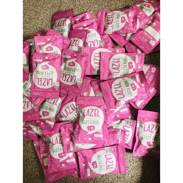 Viên trắng da Lazel Gluta Pure 2in1 Thái Lan