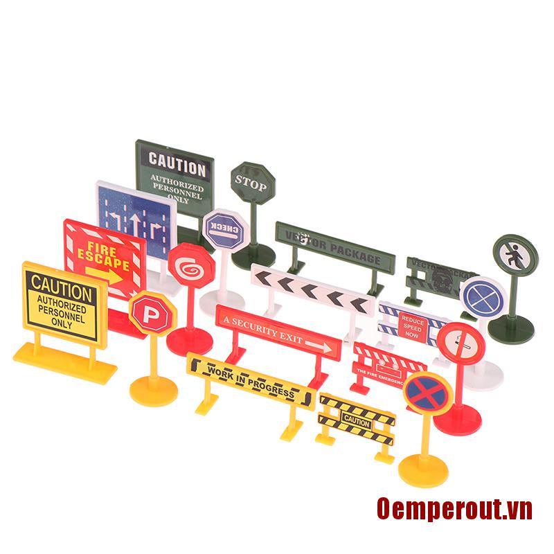 Set 8 Biển Báo Giao Thông Đồ Chơi Giáo Dục Cho Bé